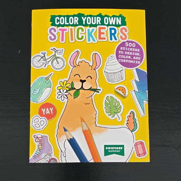 Color Your Own Sticker Book - Picture 1 of 9